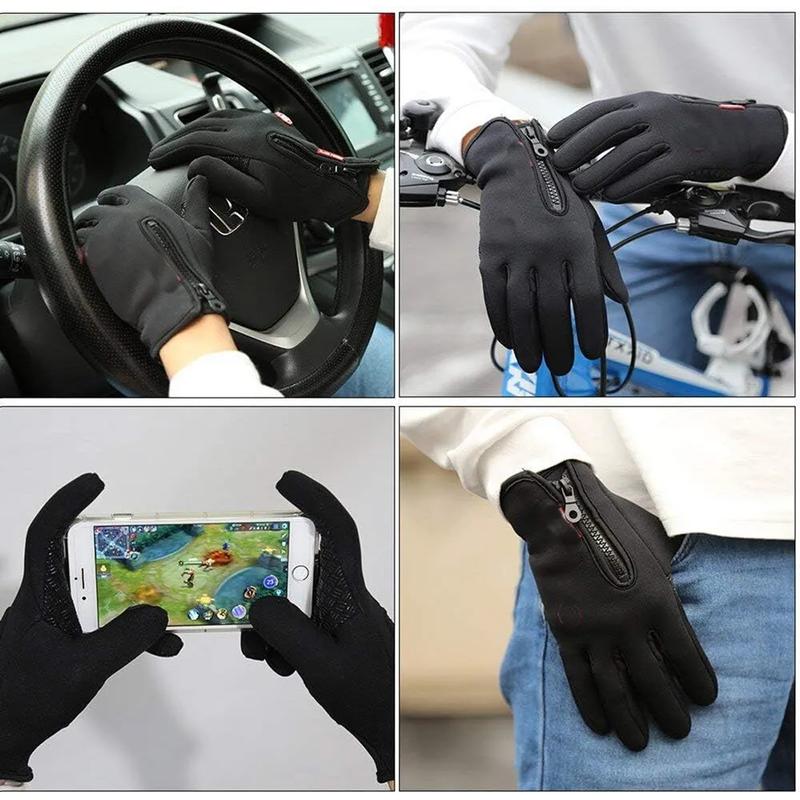 Thermal Windproof Water Resistant Winter Gloves Touch Screen Warm Mittens Men Women