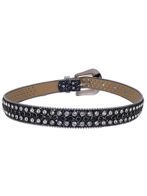 Punk Style Rhinestone Belt, Exquisite Trendy Buckle Belt for Women & Men, Fashion Accessories for Daily & Party Outfits