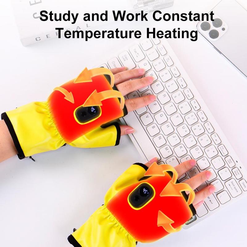 Electric Heated Gloves, Rechargeable Smart Heating Gloves, Outdoor Skiing Camping Office Leisure Kitchen Cleaning Gloves