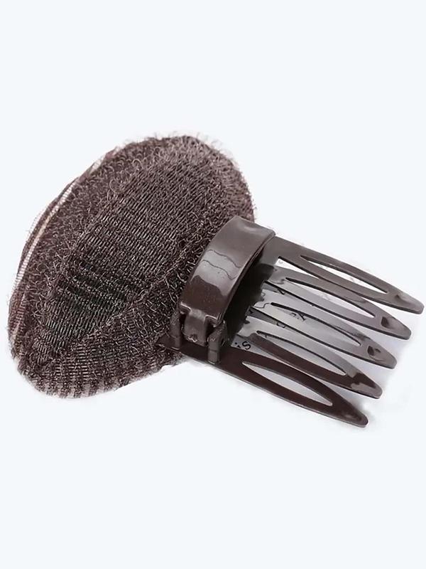 2pcs Sponge Hair Bangs Bump Up Hair Cushion Pads, Volume Inserts With Invisible Comb And Clips, Hair Styling Tool For Women