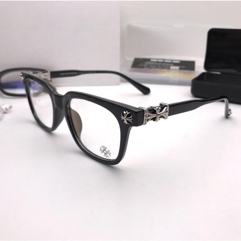 Chr0me He@art women's square frame glasses, black fashion items men's gift glasses