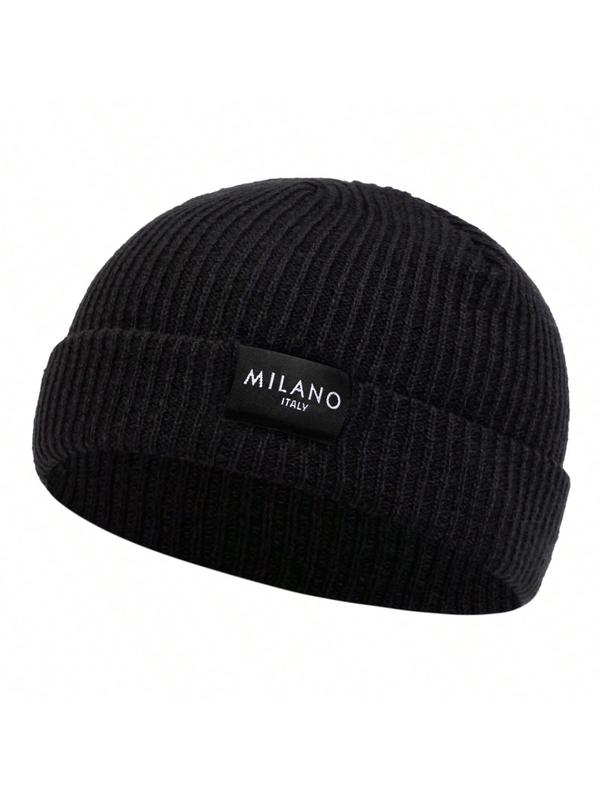 Unisex Casual Letter Beanie Hat, Trendy Soft Comfy Beanie Cap, Fashionable Hat for Fall & Winter for Men & Women for Daily Wear