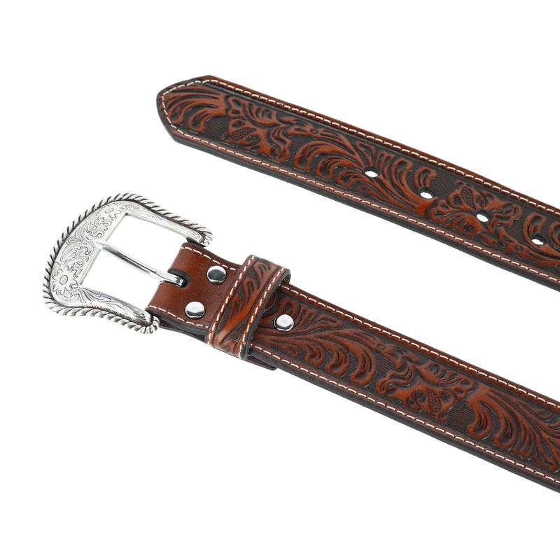 Nocona Belt Co Men's Tooled Western Belt