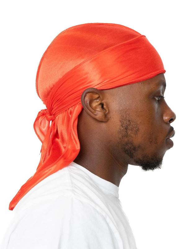 Men's Solid Color Durag, Casual Comfortable Soft Breathable Outdoor Sports Daily Durag, Fashion Accessories for Men