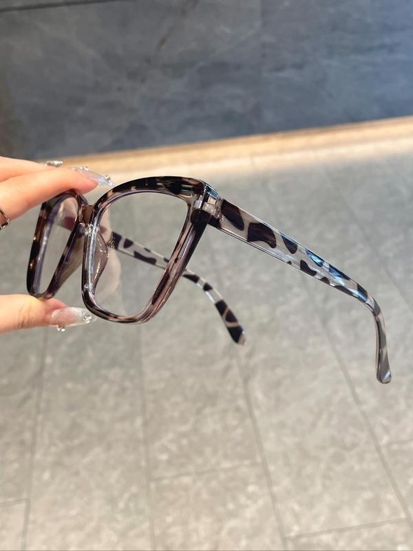 Women's Cat Eye Frame Eyeglasses, Trendy Casual Eyeglasses for Everyday Use, Fashion Accessories for Outdoor Activities