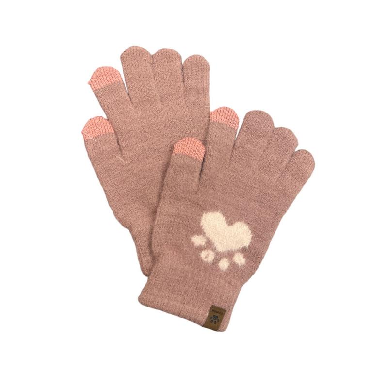 Paw Print Winter Gloves