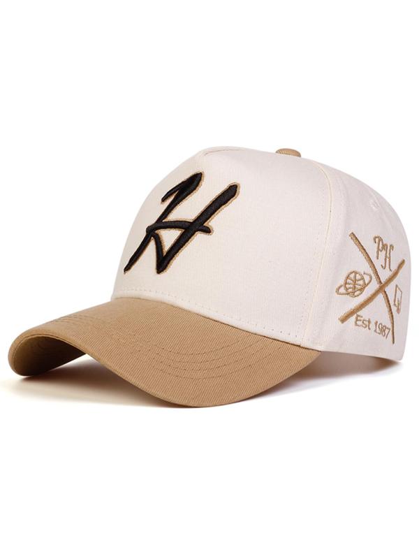 Letter H Design Baseball Cap, Casual Outdoor Sports Hat for Men & Women, Adjustable Sun Protection Cap for Daily Wear