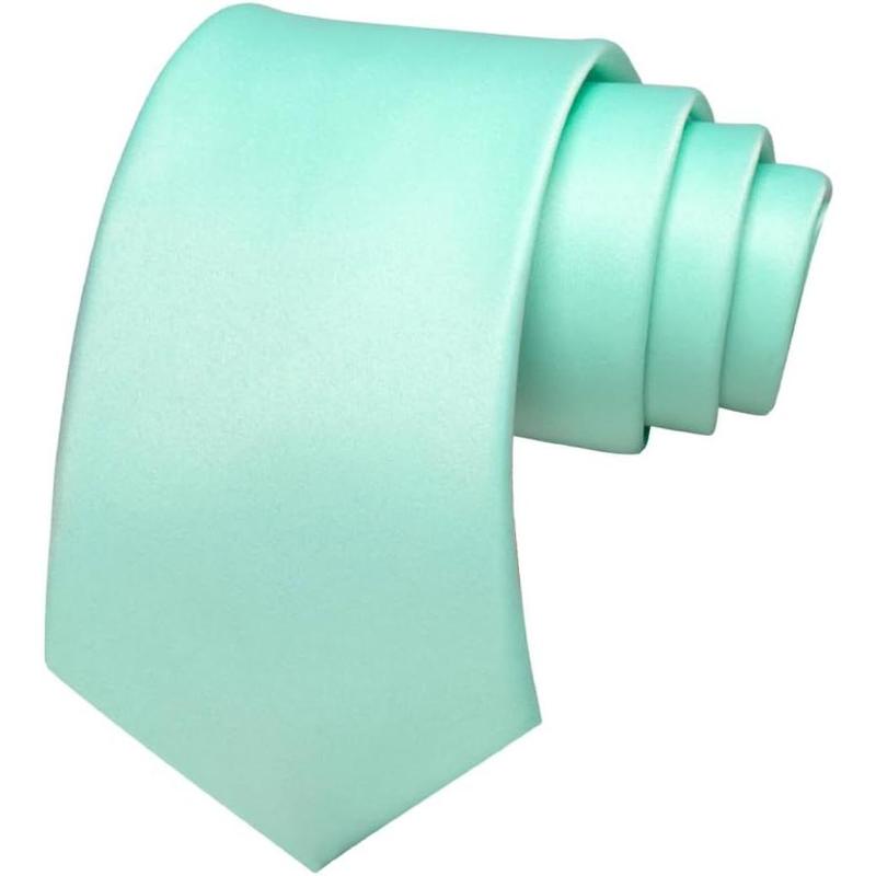 Solid Color Polyester Tie Necktie for Men (8cm)