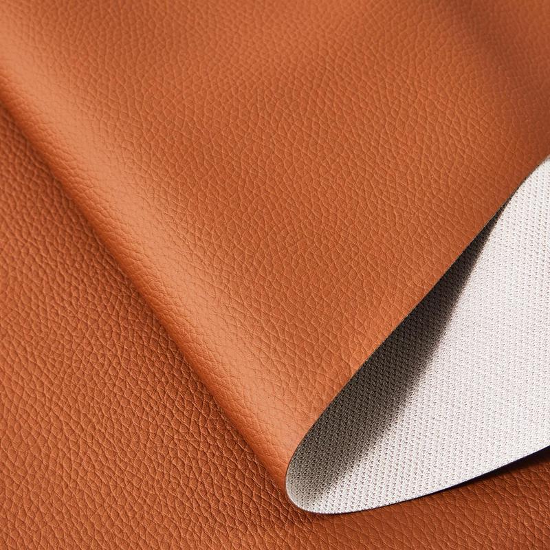 Artificial Leather with Self-adhesive Lychee Pattern, 1 Roll Scratch-resistant & Wear-resistant Soft Imitation Leather, Suitable for DIY Sofa