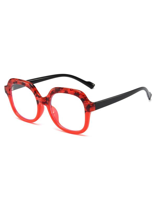 1 Pair Simple Style Anti Blue Light Eyeglasses, Fashion New Trendy Geometric Frame Eyeglasses, Fashion Accessories for Daily Used