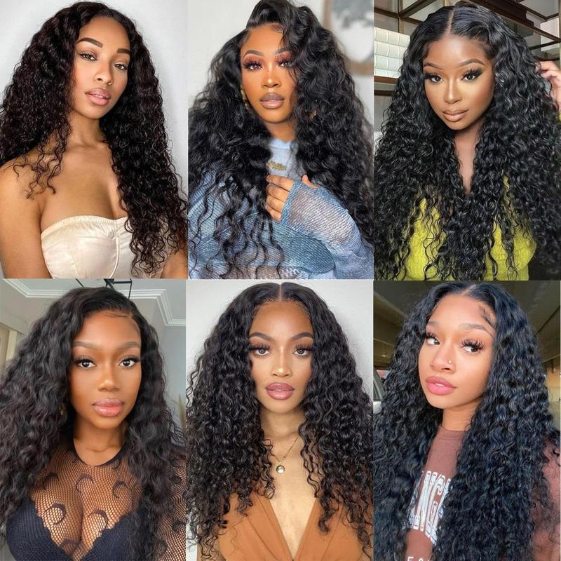 Glueless Wig Human Hair Deep Wave Human Hair Wigs 6x4 5x5 Pre Cut Lace Wig Brazilian Human Hair Wigs Ready To Wear Lace Closure Wigs for Women 180 Density