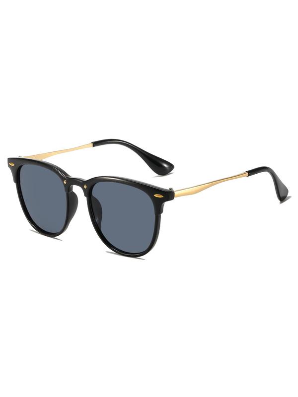  Unisex Vintage Round Frame Sunglasses (1 Pair), Trendy All-match Sunglasses for Everyday Use, Fashion Accessories for Outdoor Activities