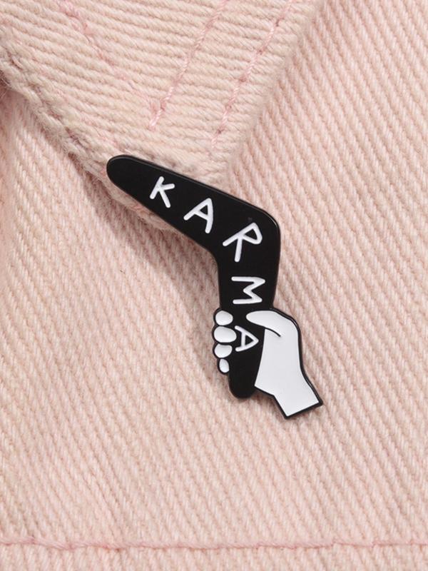 2024 New Style Letter Pattern Brooch, Enamel Pin Suitable for Backpacks, Jeans, Scarves, Hats Decoration, Trendy All-match & Exquisite Brooch for Birthday Gift