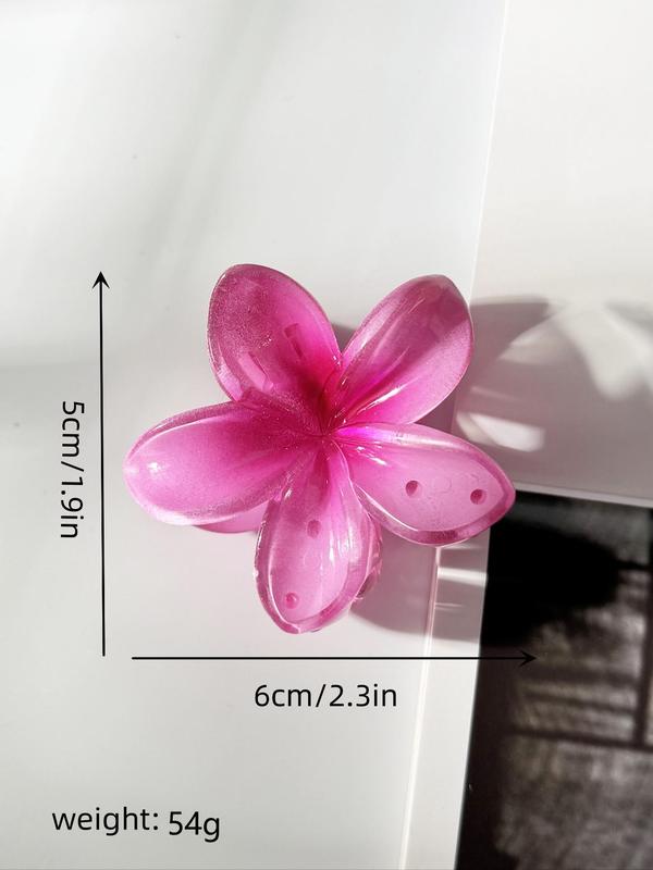 Cute Flower Design Mini Hair Claws, Casual and Versatile Hair Accessories for Women, Minimalist Headwear Suitable for Thick Hair