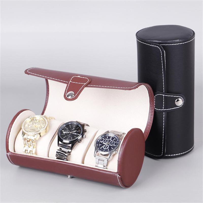 Watch Roll Box, 1 Count Portable Watch Storage Box, Multi-grid Watch Organizer, Durable Watch Storage Box for Home & Travel