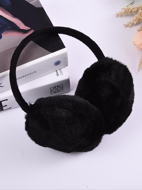 Solid Color Foldable Earmuff, Fashionable Warm Earmuff for Women, Casual Trendy Earmuff for Fall & Winter, Fashion Accessories for Daily Life