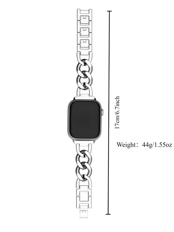 Adjustable Chain Bracelet Watch Band, Fashionable Watch Band for Women & Men, Trendy All-match & Exquisite Watch Band for Birthday Gift