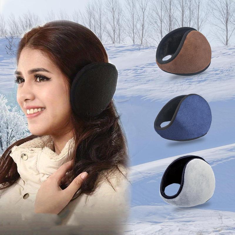 Winter Fluffy Earmuffs, 1 Count Outdoor Cycling Skiing Protective Gear, Foldable Thick Warmth Protector for Men & Women