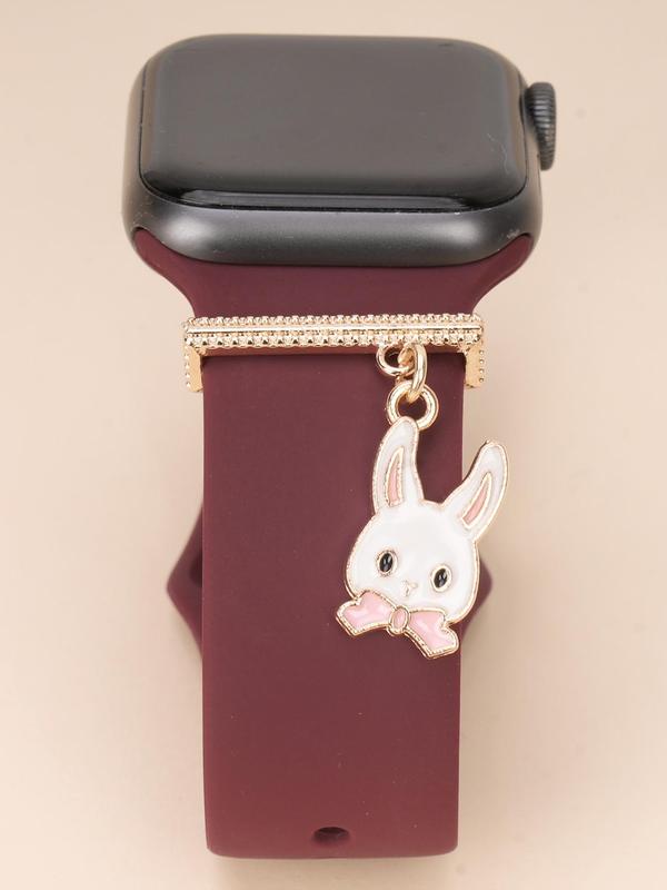 Cute Cartoon Rabbit Design Watch Band Decoration, Fashionable Watch Band Decoration Accessories for Women & Girls, Trendy All-match & Exquisite Watch Accessories