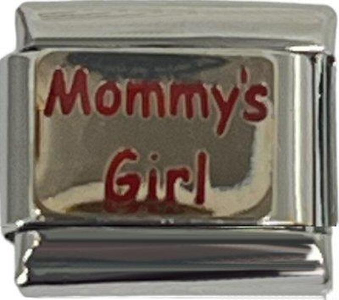 Italian Charm Link Mommys Girl 9mm