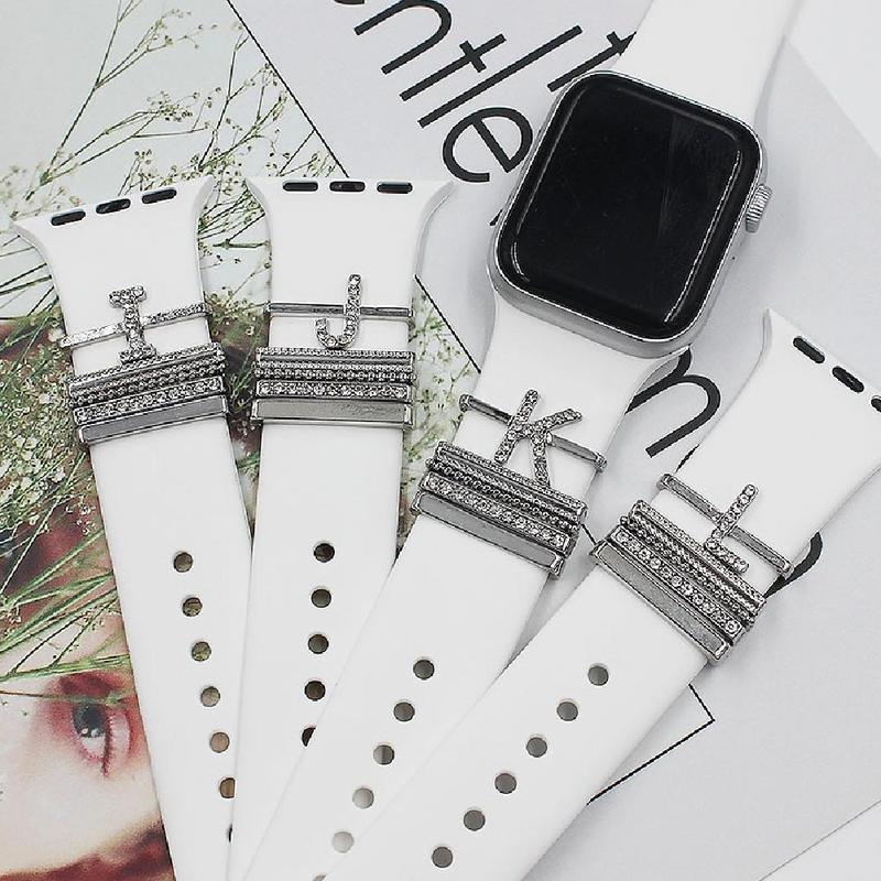 Rhinestone Decor Watch Band Decoration Ring, Fashionable Watch Strap Accessories for Women & Men, Smart Watch Accessories, Smart Watch Decor