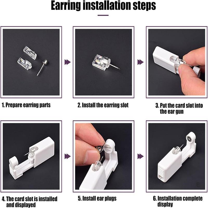 Holiday Gift 4 Piece Stud Adjuster Earring Tool Convenient