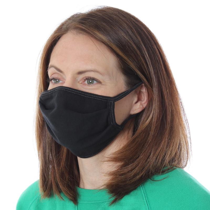 Reusable Face Mask Mouth Mask Black Breathable Anti-Dust Cotton Made In USA