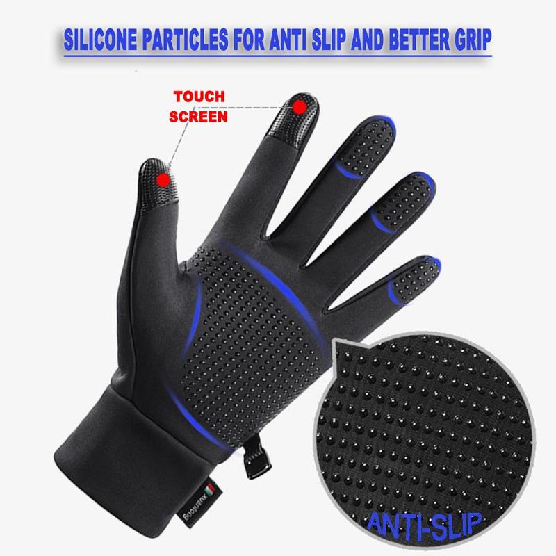 Winter Gloves, Touch Screen Thermal Warm Gloves, Suitable for Running, Cycling, Biking, Hiking, Driving, Walking, Typing, Freezer Work, Sports, Soccer, Shooting, Gaming, Christmas Gift