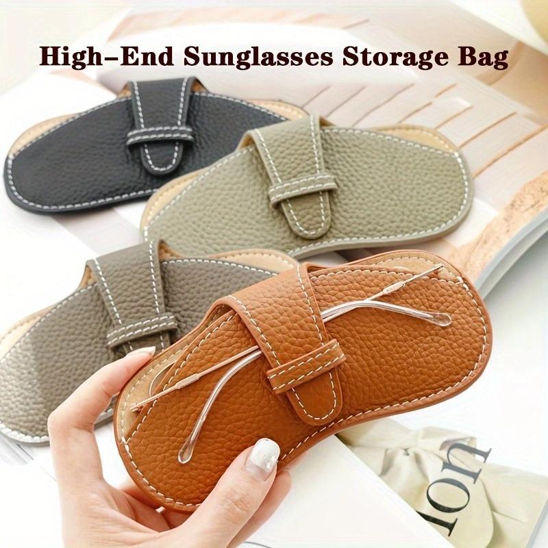 Portable Sunglasses Bag, 2 Counts Sunglasses Storage Bag, Sunglasses Protective Case, Fashion Glasses Storage Bag, Sports Storage Bags