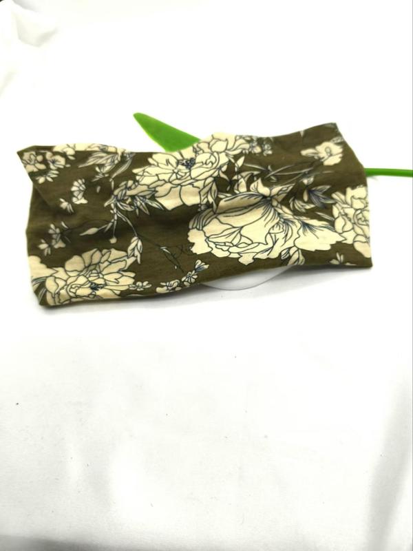 Boho Style Floral Print Hair Band, High Stretch Hair Band for Women & Girls, Fashion Hair Accessories for Daily Wear