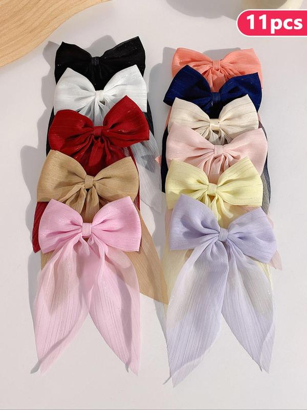 Cute Bow Decor Hair Clip, Casual Simple Hair Accessories for Women & Girls, Minimalist Headwear Suitable for Thick Hair