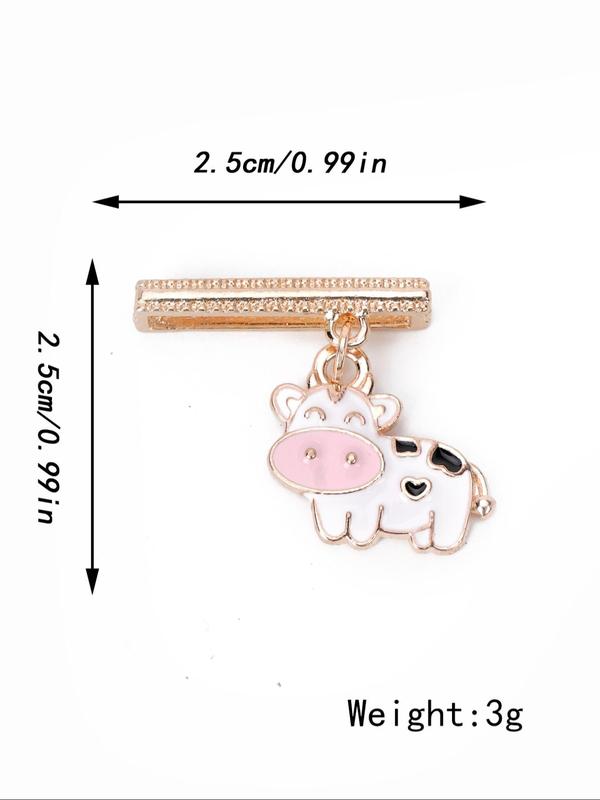 Cute Cartoon Cow Design Watch Band Decoration, Fashionable Watch Band Charm for Women & Girls, Trendy All-match & Exquisite Watch Band Accessories for Birthday Gift