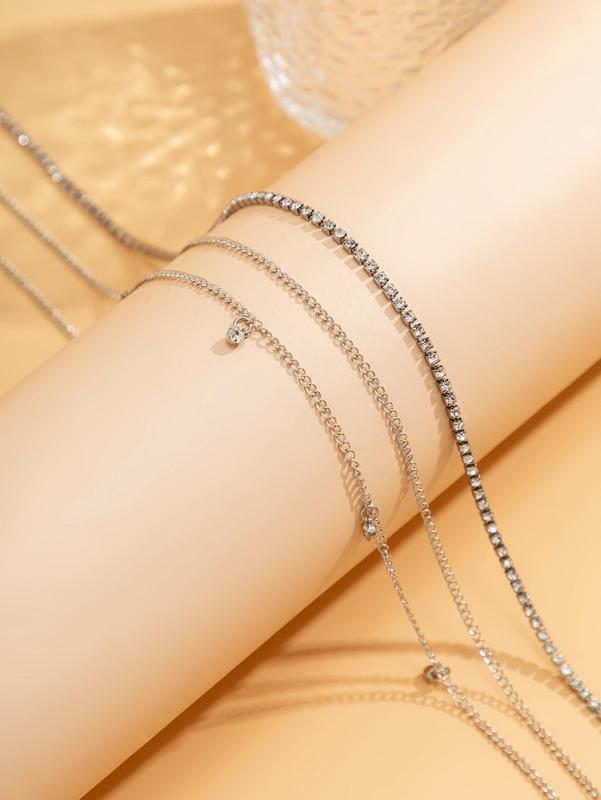 Women's Elegant Rhinestone Decorated Waist Chain for Summer, Fashion Jewelry for Party, Daily Clothing Decor, Trendy All-match & Exquisite Jewelry for Birthday Gift