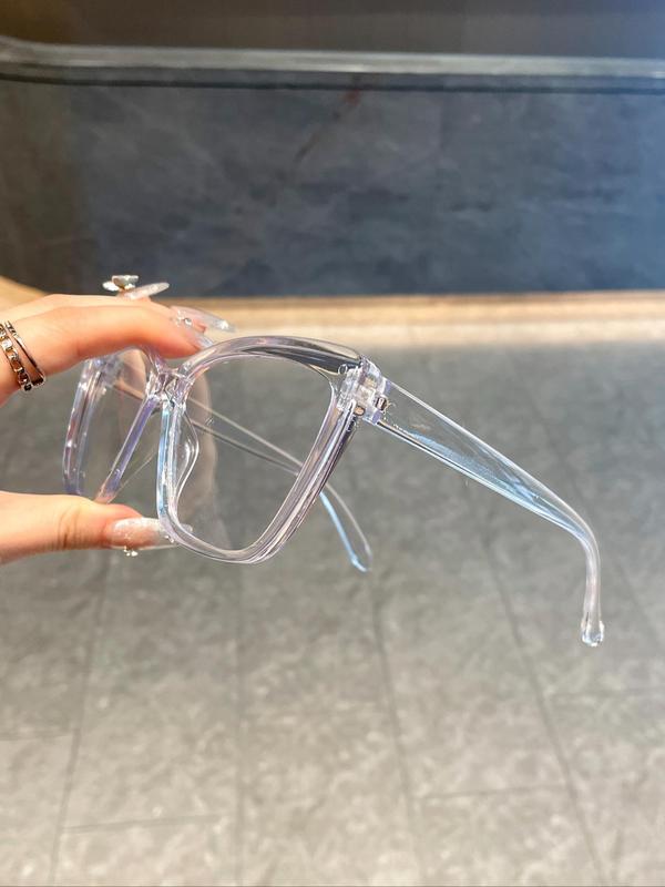 Women's Cat Eye Frame Eyeglasses, Trendy Casual Eyeglasses for Everyday Use, Fashion Accessories for Outdoor Activities