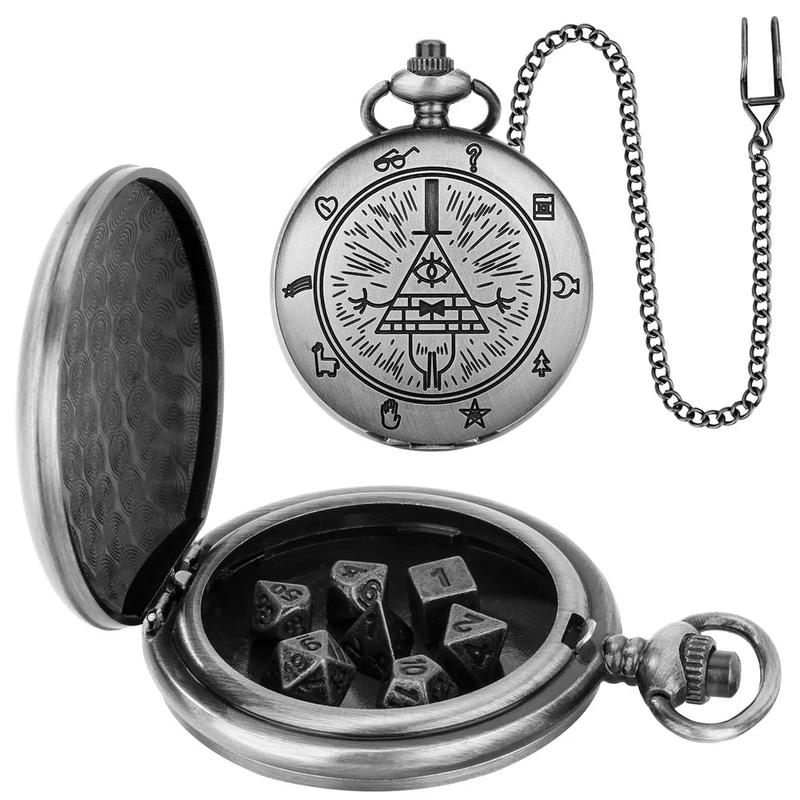 Gravity Falls Bill Cypher Mini Dice Holder Pocket Watch Case