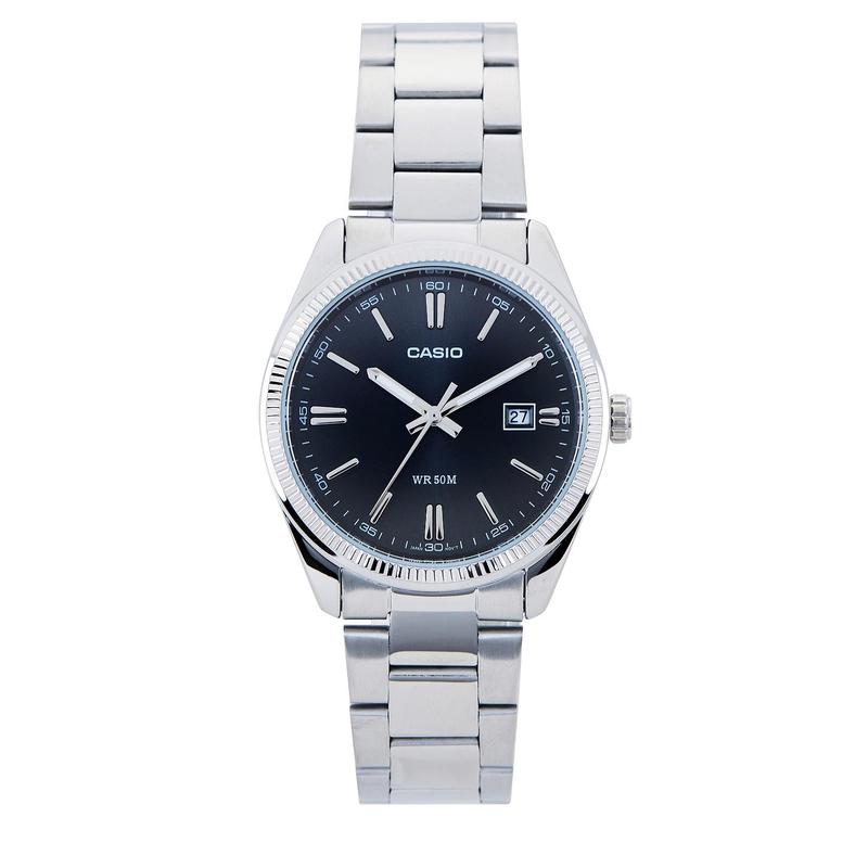 Casio MTP1302 Series Watch in Silver & Black