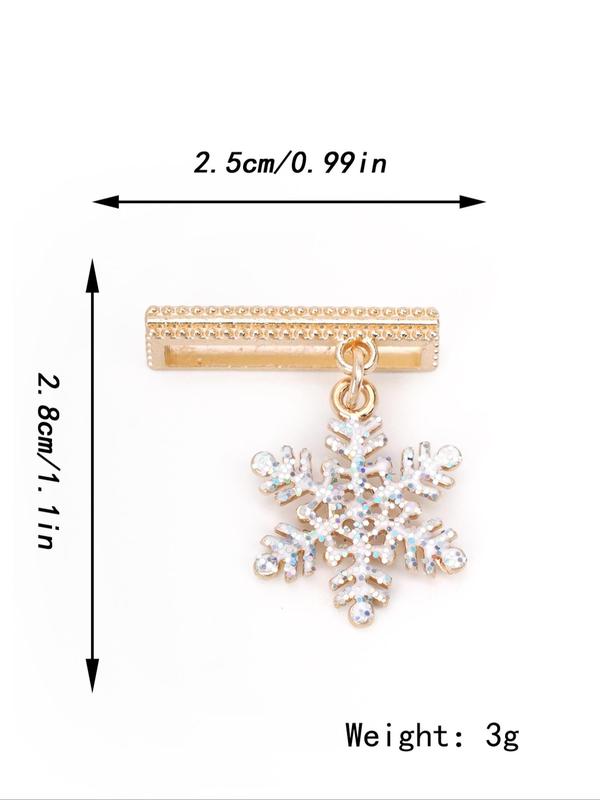 Snowflake Design Charm Watch Band Decoration, Watch Band Decoration, Watch Strap Accessories for Women & Girls, Creative Watch Accessories