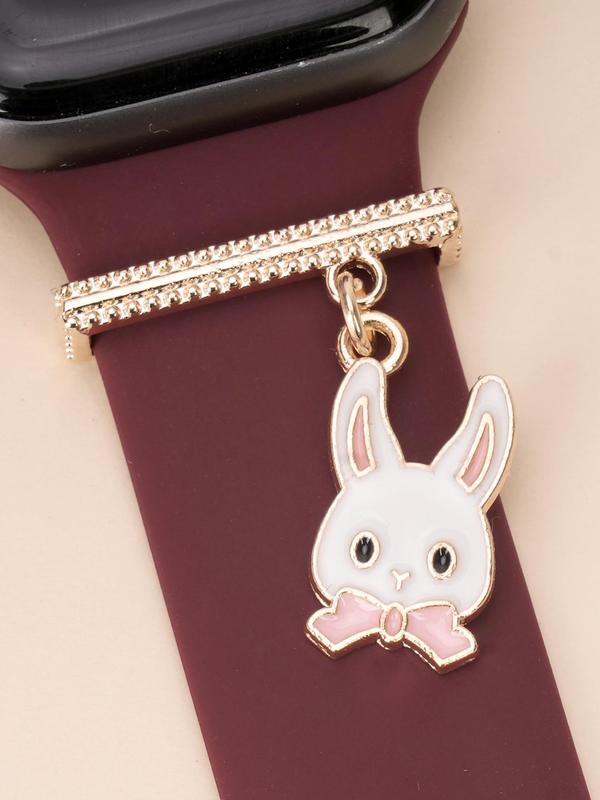 Cute Cartoon Rabbit Design Watch Band Decoration, Fashionable Watch Band Decoration Accessories for Women & Girls, Trendy All-match & Exquisite Watch Accessories