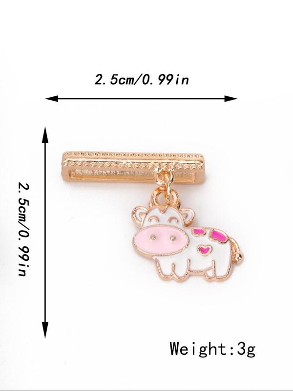 Cute Cartoon Cow Design Watch Band Decoration, Fashionable Watch Band Charm for Women & Girls, Trendy All-match & Exquisite Watch Band Accessories for Birthday Gift