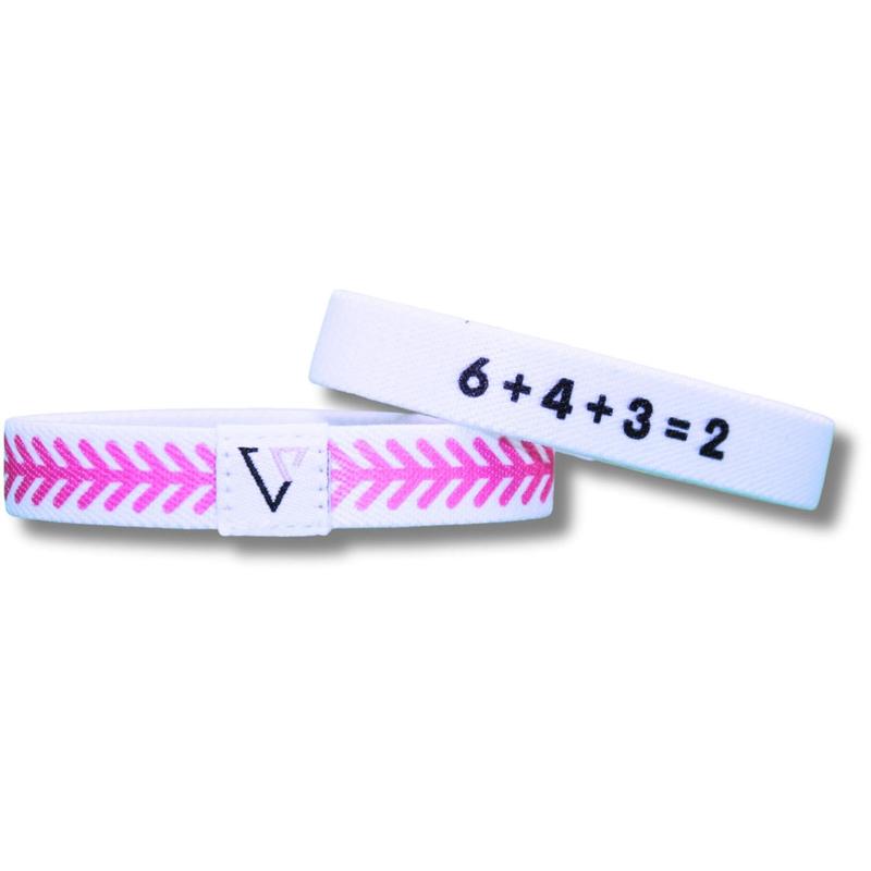 VENCER BASEBALL ATHLETIC BRACELET REVERSIBLE STRETCHY - 6+4+3=2