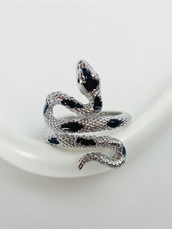 Snake Design Cuff Ring, Snake Decor Ring For Daily Decoration, Fashionable Accessory For Women