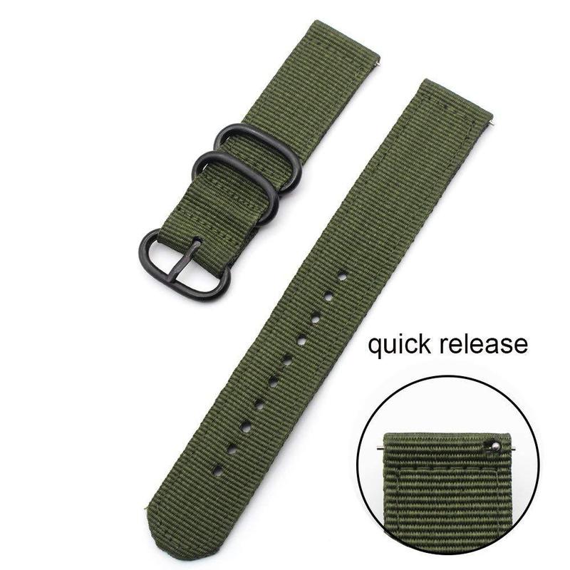 Nylon Watch Band (Band Only), 1 Count Quick Release Watch Band for Men & Women, Wearable Accessories Compatible with Watch 18mm 20mm 22mm 24mm