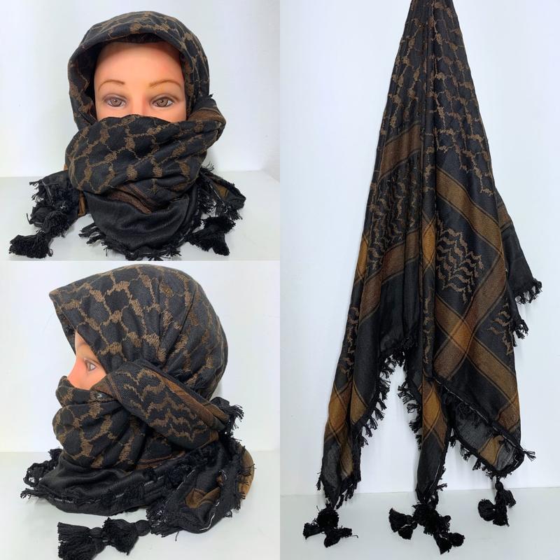 Original woven Palestinian keffiyeh Scarf, traditional. Unisex Traditional woven Palestinian Keffiyeh, Kufiya, Shemagh, or scarf with classic Palestinian patterns