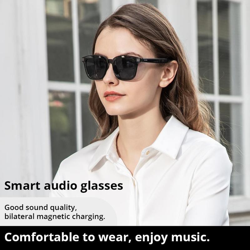 COLMI Smart Glasses, Wireless Headphones Sunglasses, Smart Sports Sunglasses with Microphone, Suitable for Gifts, Travel Essentials