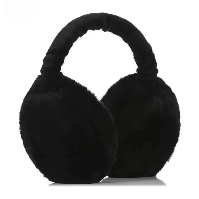 Solid Color Ear Muff, 1 Count Soft Plush Ear Cover, Foldable Ear Warmer, Comfortable Earmuffs for Outdoor Sports, Christmas Gift