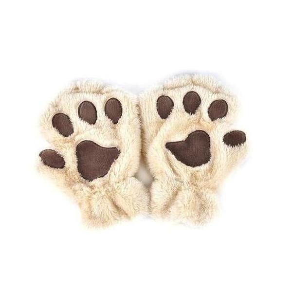 Winter Cover Paw Bear Cat Claw Gloves