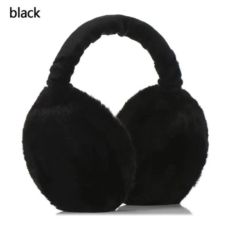 Solid Color Ear Muff, 1 Count Soft Plush Ear Cover, Foldable Ear Warmer, Comfortable Earmuffs for Outdoor Sports, Christmas Gift