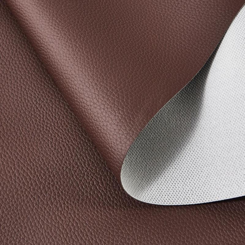 Artificial Leather with Self-adhesive Lychee Pattern, 1 Roll Scratch-resistant & Wear-resistant Soft Imitation Leather, Suitable for DIY Sofa