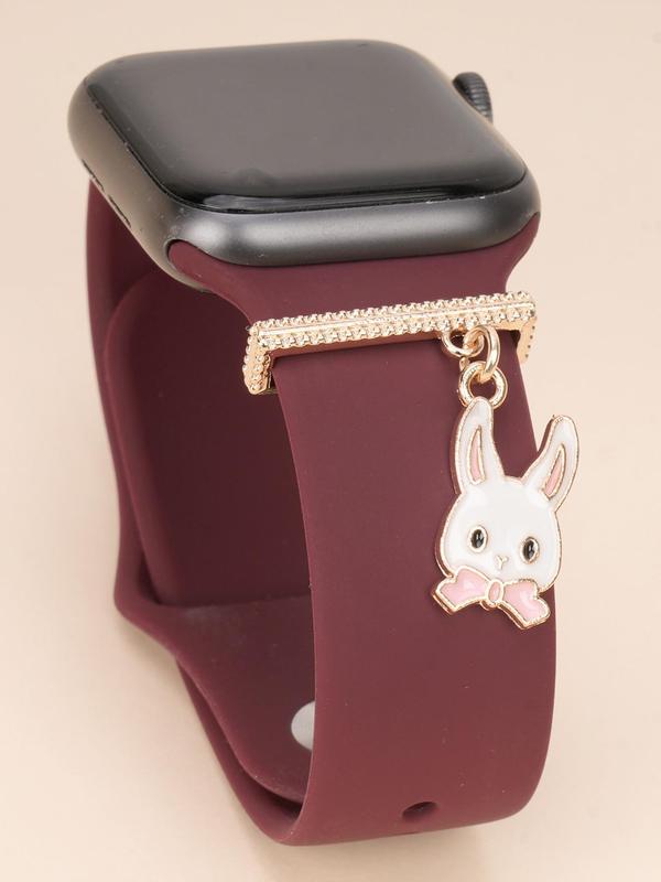 Cute Cartoon Rabbit Design Watch Band Decoration, Fashionable Watch Band Decoration Accessories for Women & Girls, Trendy All-match & Exquisite Watch Accessories