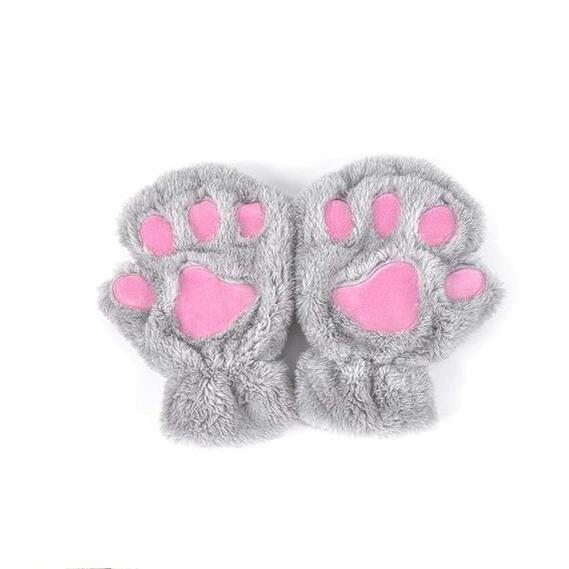 Winter Cover Paw Bear Cat Claw Gloves